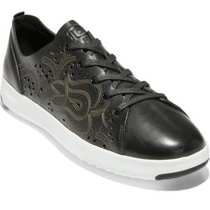 Cole Hann Grandpro dress sneakers leather black 8